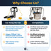 Comparison chart of Ice-Away De-Icer vs competitors with features highlighted.