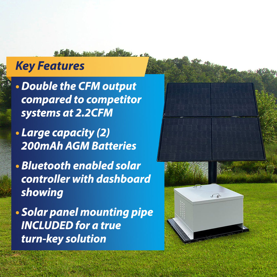 Outdoor Water Solutions NightAir™ Solar Aerator