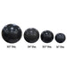 Stone sphere fountain size comparison 16, 20, 24 and 30 inch