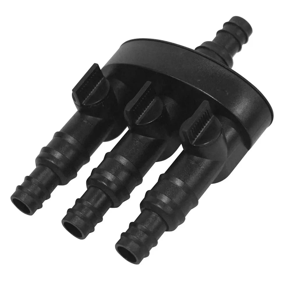 3-Way Water Splitter for Basalt Trio Fountains – 1/2" & 3/4" Outlets