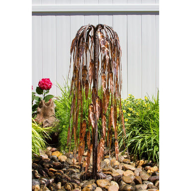 Short copper weeping willow tree fountain kit